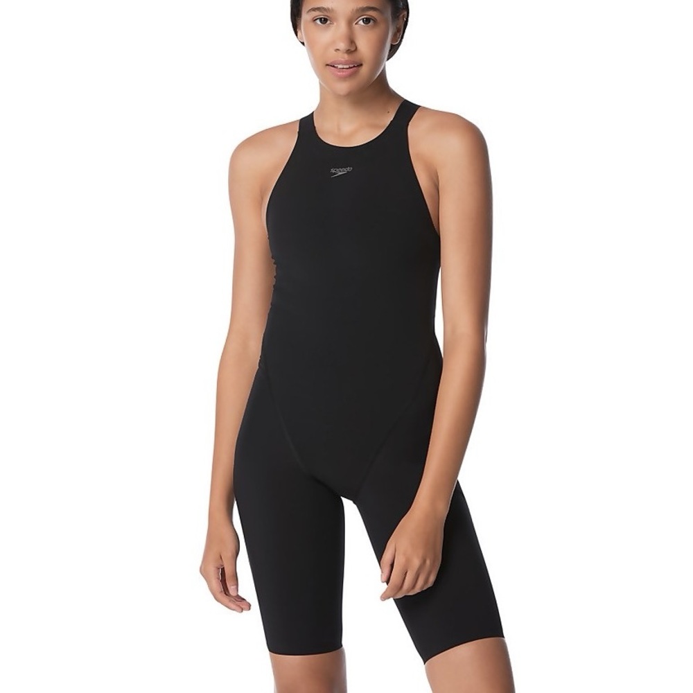 SPEEDO Kneeskin LZR Pro Fast Recordbreaker Competitive Swim Suit Size 16 Black